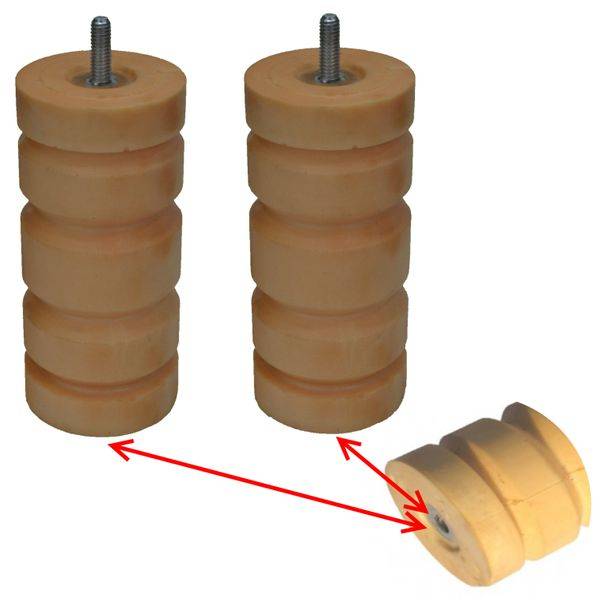 2 x Cellastofeder für Westfalia Anhänger 400 kg - 921.002.535.007 - 760021