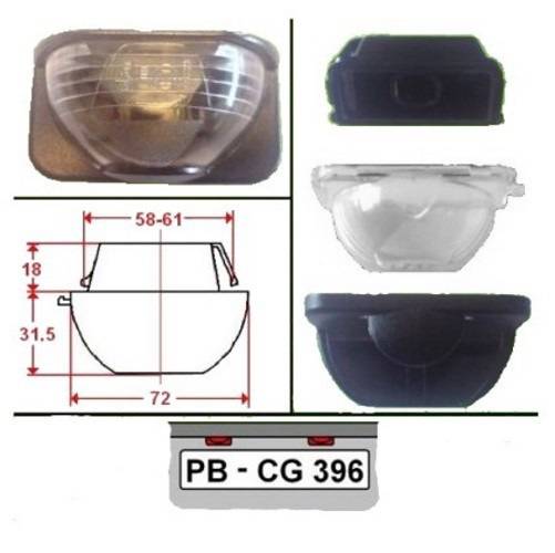 1x Kennzeichenleuchte Jokon K420 für Westfalia etc. mit Glühbirne