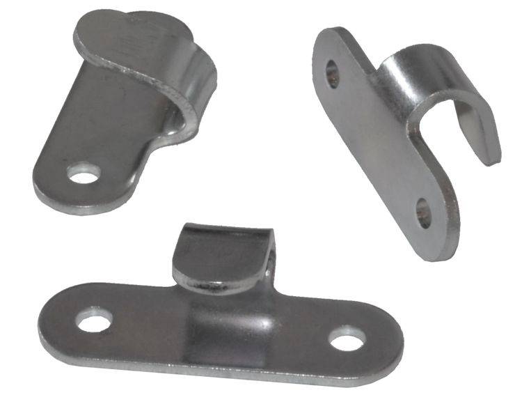 50 x Lochhaken Planenhaken verzinkt - Abspannhaken 2-Loch