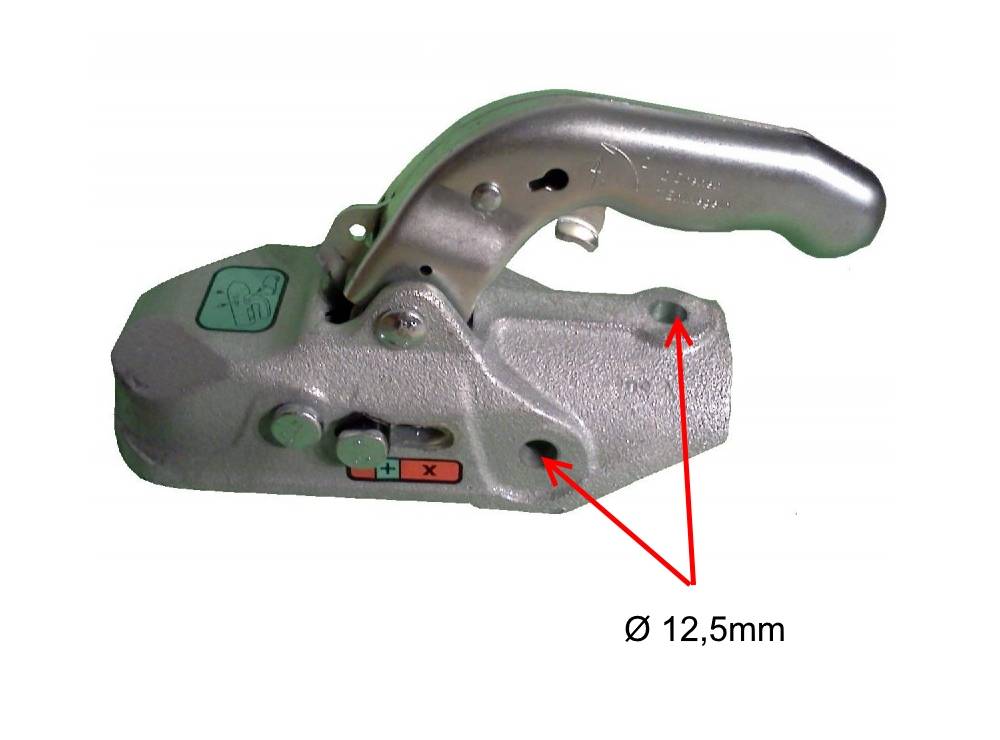 1x Knott - Kugelkupplung - K27-B - 2700kg - Ø 45 mm - Bohrungen 12,5mm
