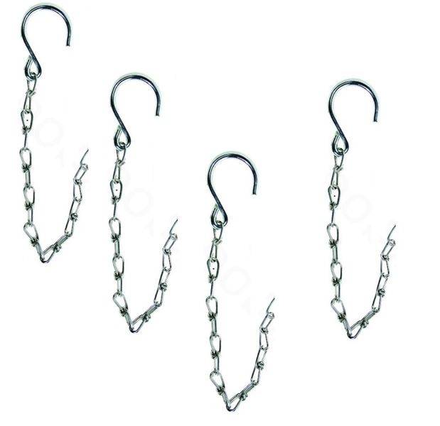 4 Stück - Sicherungskettchen verzinkt - Sicherungskette für Bordwandverriegel