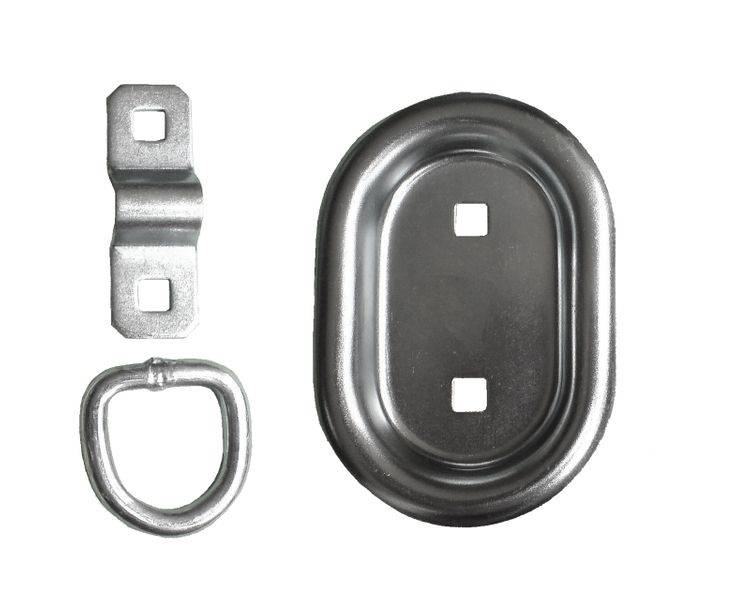 1 Stück - Zurringe Oval 104 x 70 mm - 400 daN - verzinkt - Zurrmulden