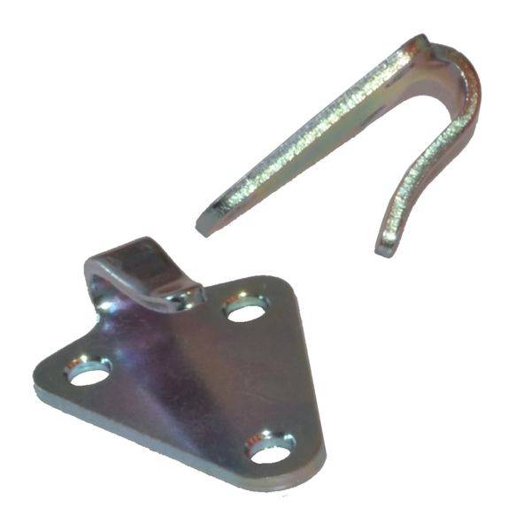 32 Stück - Dreiloch - Planenhaken - gestanzte Ausführung - Stahl verzinkt