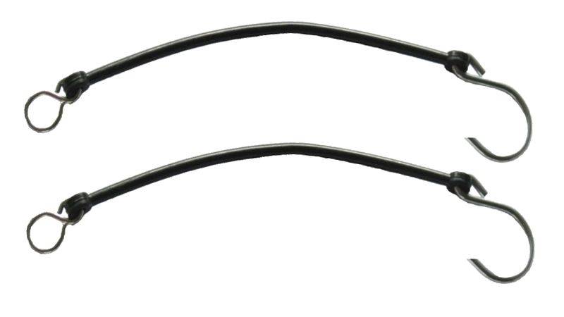 2 x Sicherungsschnur Sicherungsseil PVC schwarz 20 cm