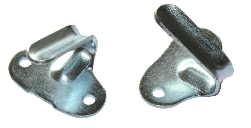 5 Stück Planenhaken Abspannhaken 2 Loch Stahl verzinkt