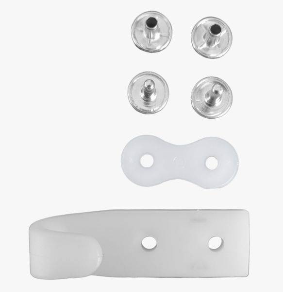 20 Stück - Planenhaken für Schleuderverschluss mit Doppel-Calott Nieten 