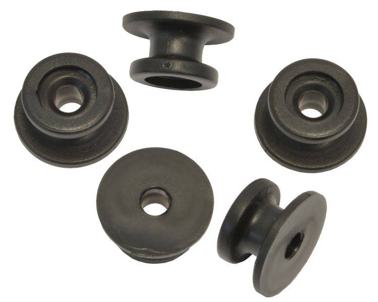 50 x Rundknopf Ø 20/25 mm für 6 - 8 mm Seil Expanderseil - Planenknopf