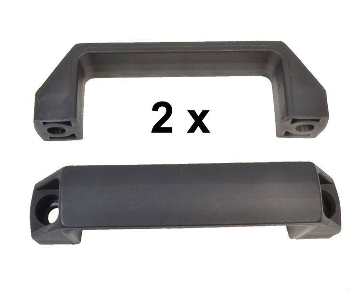 2 Stück Handgriff / Rangiergriff Kunststoff schwarz