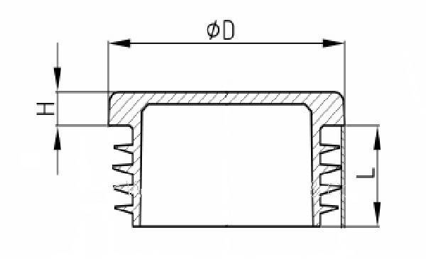 10 x Lamellenstopfen Rundrohrstopfen Ø 20 mm (Außen) Stopfen GRAU