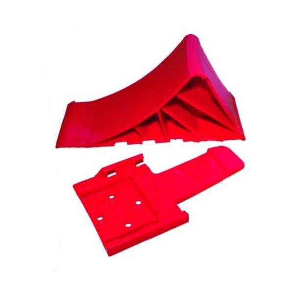 4 Stück Unterlegkeile mit Halter - 1600 kg ROT