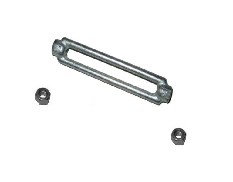 5 Stück - Spannschloss M10 + Kontermuttern links + rechts