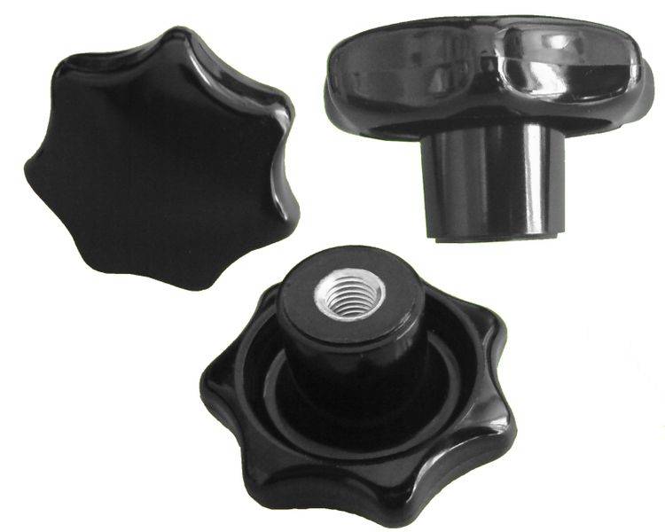 10 Stück Sterngriffmutter - M5 Ø 25 mm DIN6336 K - Stahlgewinde