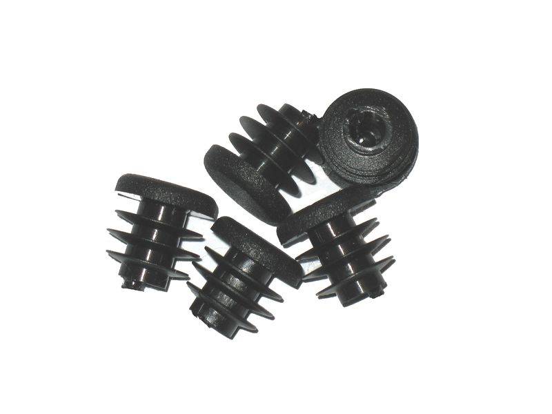 10 Stück Lamellenstopfen Rundrohrstopfen Ø 18 mm (Außen) Stopfen SCHWARZ