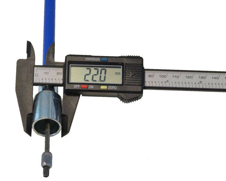 1 x Knott Bremsseil - 37086.06 HL: 730 mm - GL: 940 mm - Nirosta