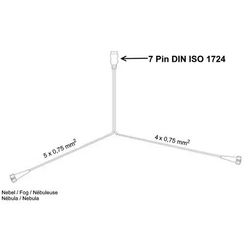 Aspöck Multipoint 4 - Lampenset rechts + links + Kabel 7 Meter 7polig Aspöck Multipoint 4 - Lampenset rechts + links + Kabel 7 Meter 7polig