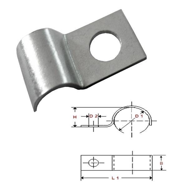 50 x Kabelschelle, Kabelfixierung für Kabel bis Ø 15 mm