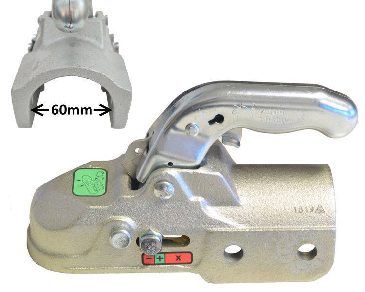 1 x Knott -Kugelkupplung - K35-C - 3500kg - Ø60mm - Bohrungen Ø14,5mm