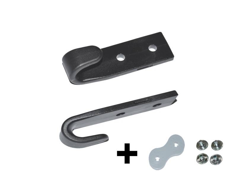 20 x Schleuderhaken Planenhaken schwarz für Expanderseil etc. inkl. Doppel Calott