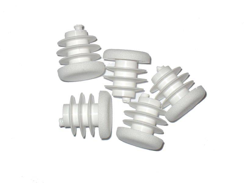 Packung 100 Stück Lamellenstopfen Rundrohrstopfen Ø 18 mm (Außen) Stopfen WEISS