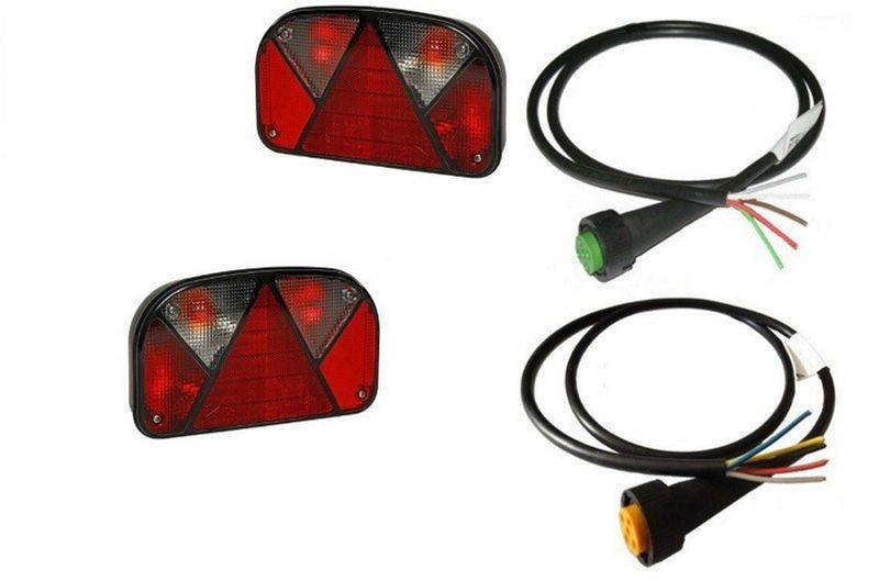 Aspöck Multipoint 2 MIT RFS - Leuchten Set - Leuchte R und L + Open End Kabel 3 m