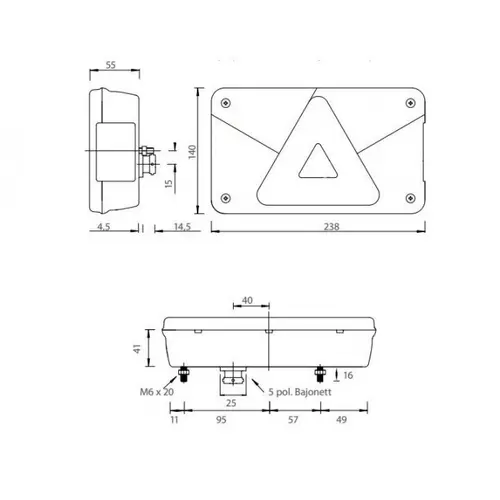 Aspöck Multipoint 5 - Leuchten Set - Leuchte R und L + Open End Kabel 3 m Aspöck Multipoint 5 - Leuchten Set - Leuchte R und L + Open End Kabel 3 m