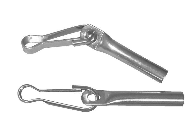 20 x Seilendverschluss mit Simplexhaken verzinkt für 8mm Seil