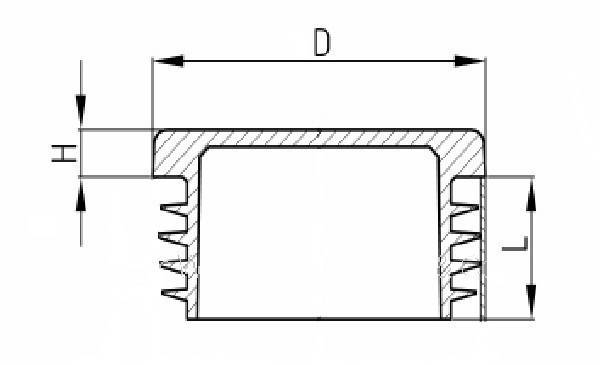 5 x Lamellenstopfen Vierkantrohrstopfen 50 x 50 mm (Außen) Stopfen WEISS