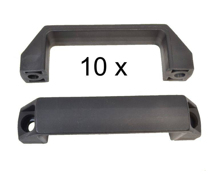 10 Stück Handgriff / Rangiergriff Kunststoff schwarz