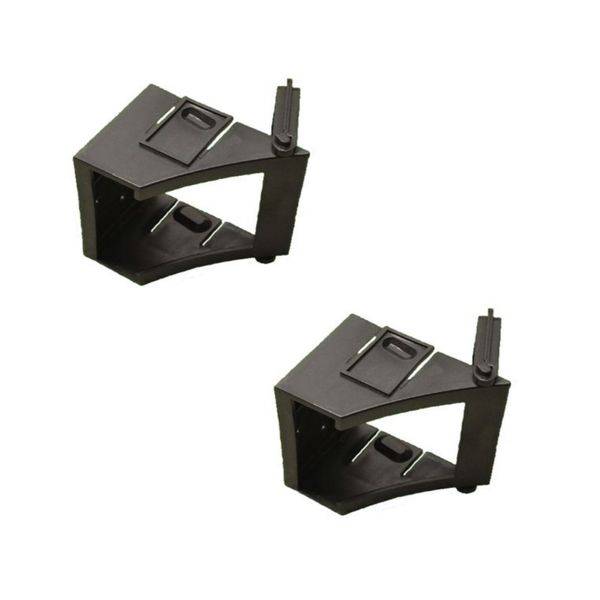 2 Stück Bügelhalter schwarz - für Unterlegkeil, Keilhalter