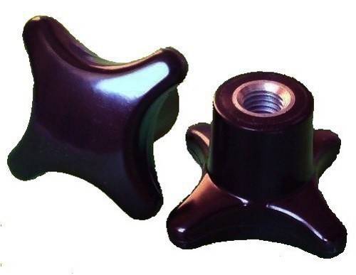 10 Stück Kreuzgriffmutter M12 DIN 6335 Kreuzmutter Stahlgewinde Ø 63 mm