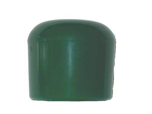 5 Stück Kappe für Rundrohr D=30 mm L=26 mm GRÜN PVC