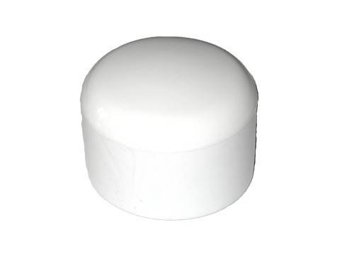 20 Stück Kappe für Rundrohr D = 40 mm L = 23,50 mm --- WEISS