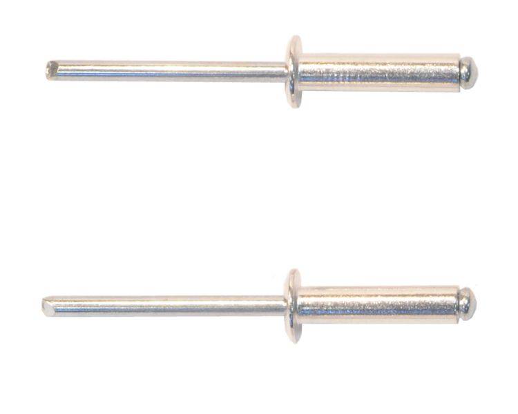 100 Stück Blindniet Aluminium mit Stahlnagel