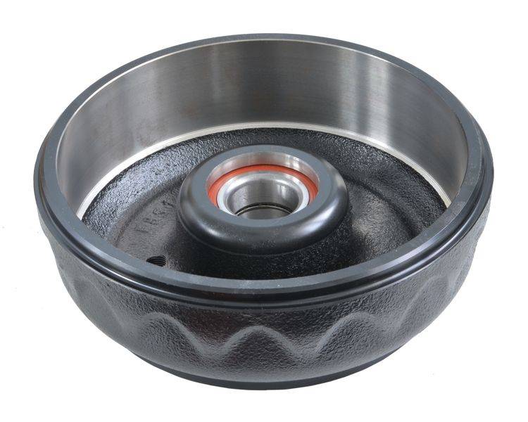 2 x KNOTT Bremstrommel 200 x 50, Compactlager 112x5, + Flanschmutter und Fettkappe --- Komplettset 6A0073