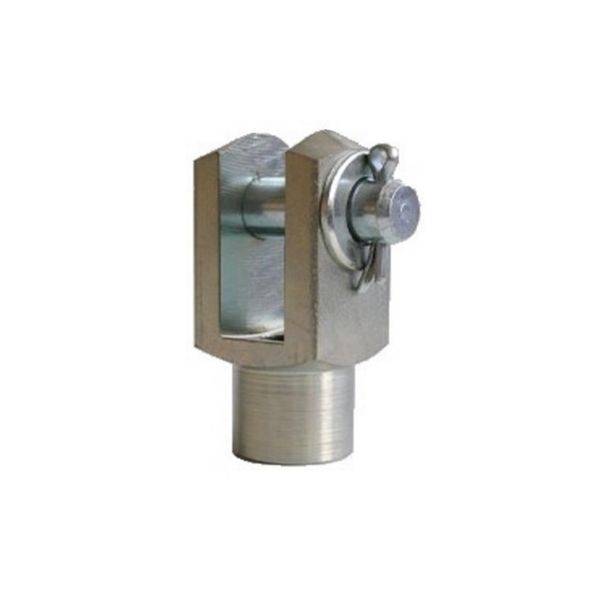 50 Stück - Gabelkopf 8x16 - M8 mit Splintbolzen DIN 71751 verzinkt