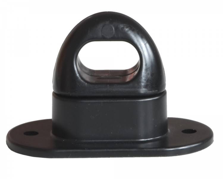 50 Drehverschlüsse für Ovalösen, Kunststoff, 42x22mm, schwarz