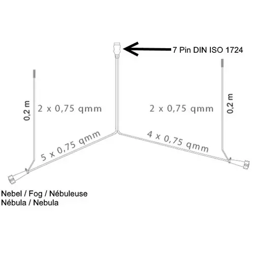 Aspöck Multipoint 4 - Leuchten Set - 7polig 7 m Kabel + 2 x0,2m Abgang Aspöck Multipoint 4 - Leuchten Set - 7polig 7 m Kabel + 2 x0,2m Abgang