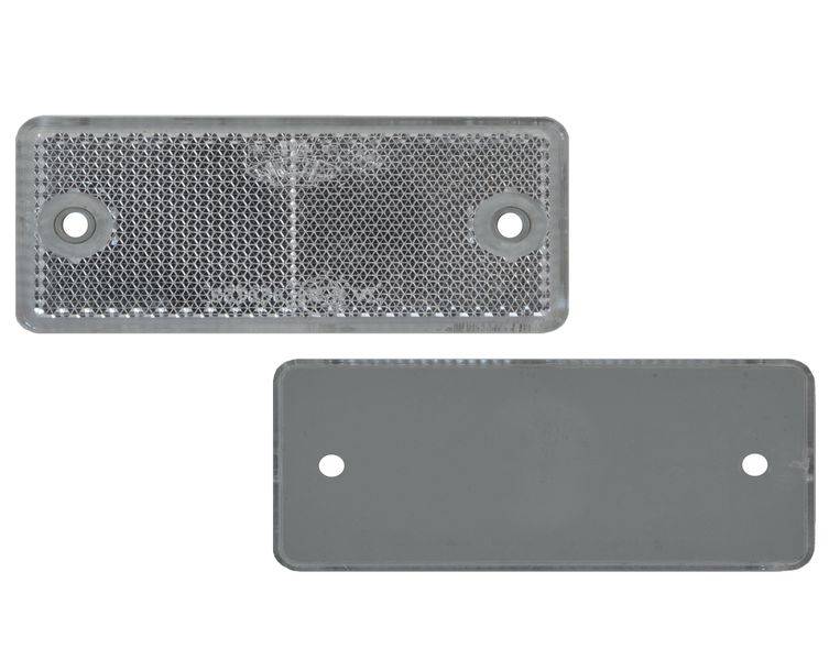 4 x Rückstrahler - Reflektor - schrauben - 90 x 40 mm - Weiß - Prüfzeichen