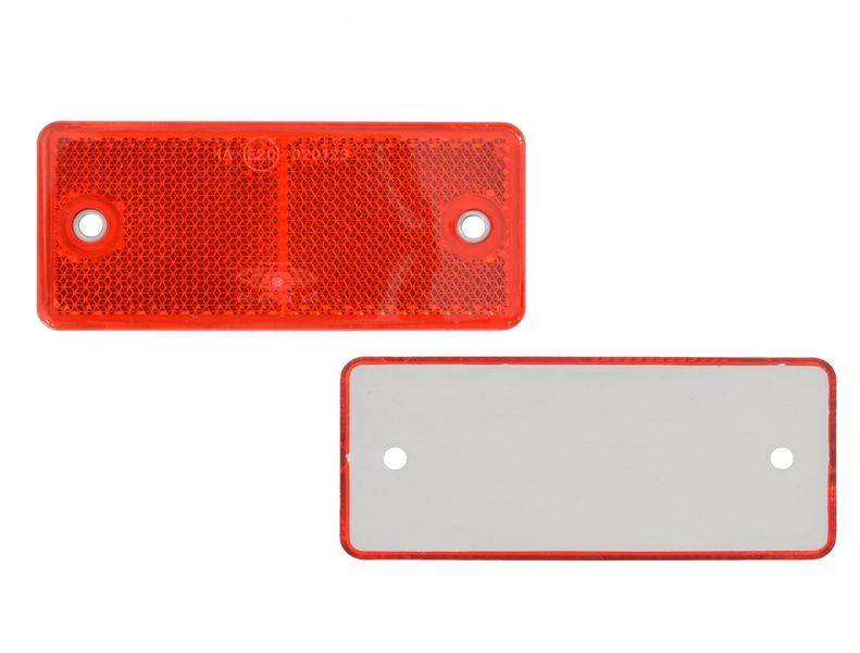 4 x Rückstrahler - Reflektor - schrauben - 90 x 40 mm - Rot - Prüfzeichen