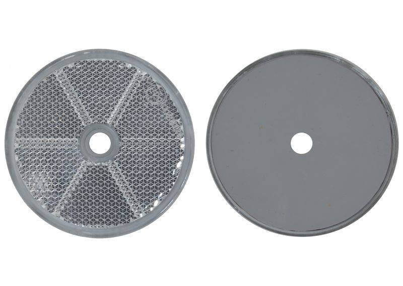 4 x Rückstrahler - Reflektor - schrauben - Ø 60 mm - Weiß - E-Prüfzeichen