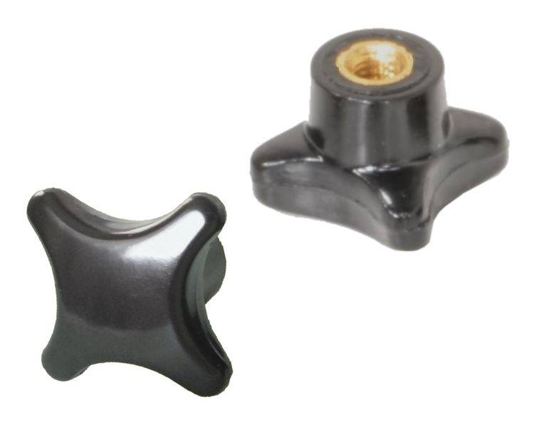 20 Stück Kreuzgriffmutter M4 DIN 6335 Kreuzmutter Messinggewinde