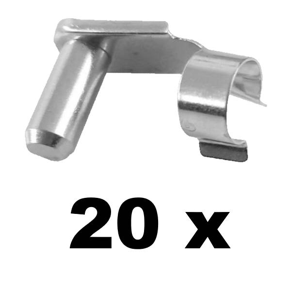 20 Stück - Federklappbolzen für Gabelkopf 4x8