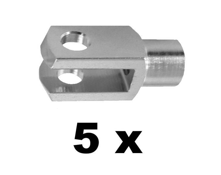 5 Stück - Gabelkopf - 10x20 - M10
