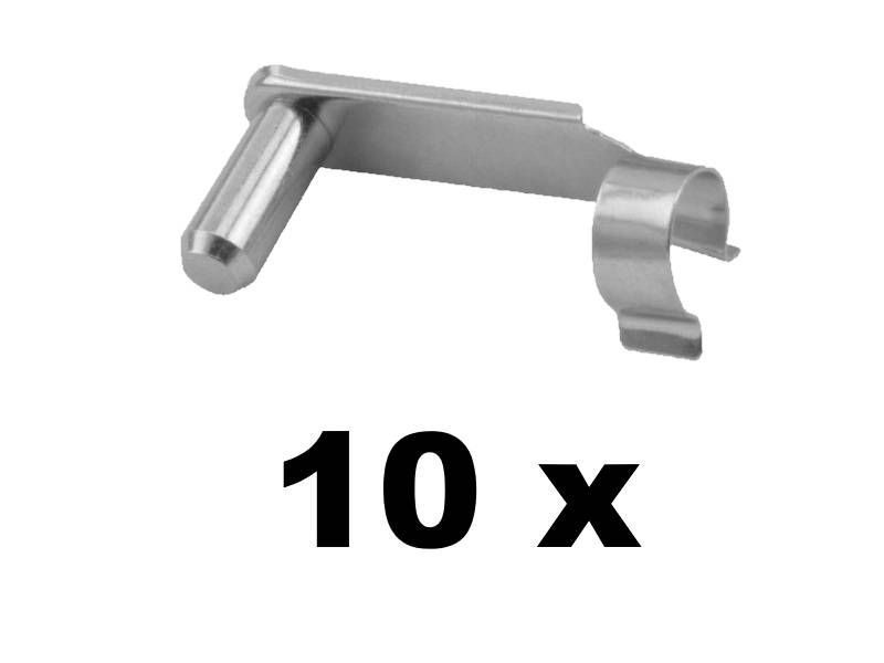 10 Stück - Federklappbolzen für Gabelkopf 10x40