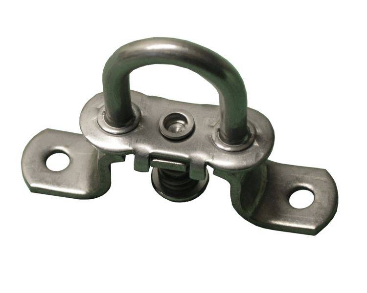 20 Stück - Drehverschluss für Ovalösen - niro - 42x22mm - Nirosta