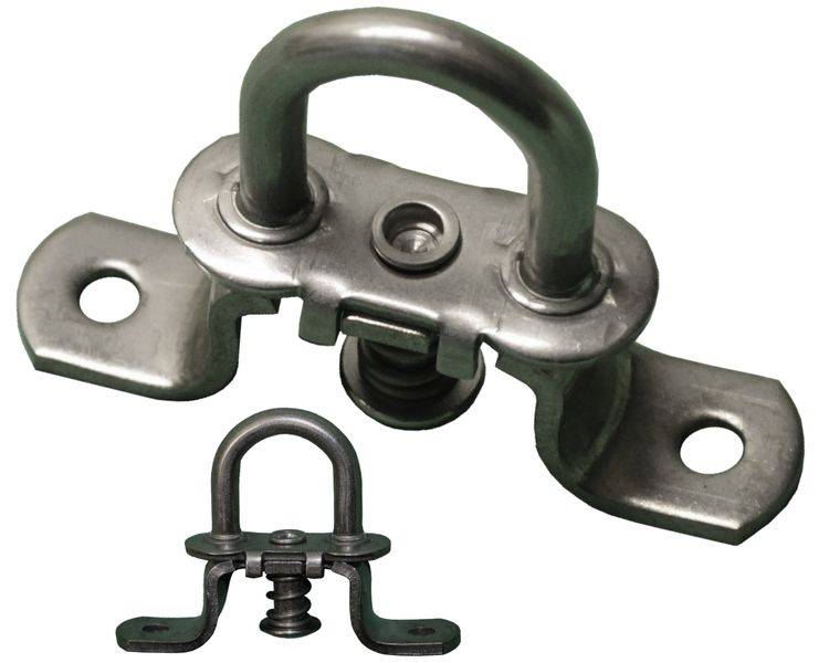 50 Stück - Drehverschluss für Ovalösen - niro - 42x22mm - Nirosta - Hoch