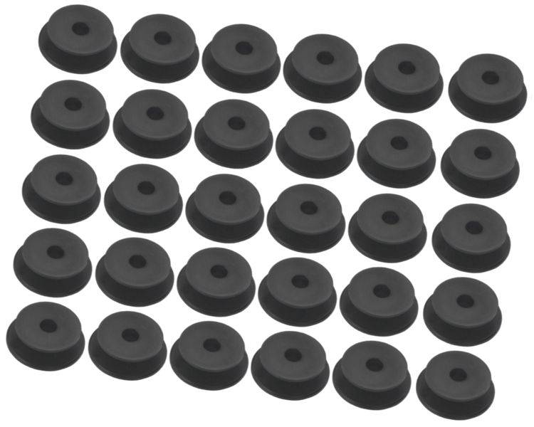 30 Stück - Rundknopf Ø 24/30 mm für 6 - 8 mm Seil Expanderseil - Planenknopf