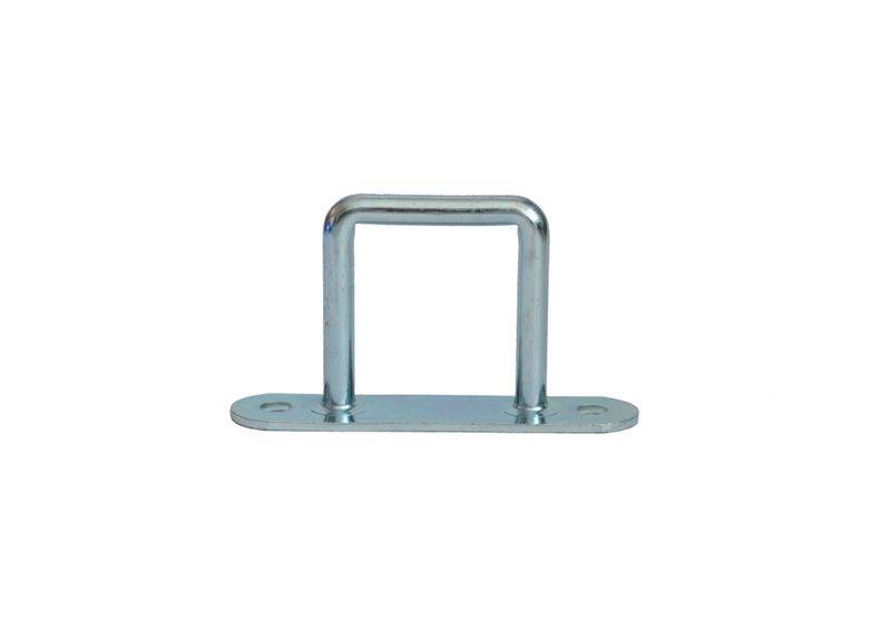 20 Stück - Bügel-/ Riemenkrampen - 37x36 mm - Planenhaken - Stahl verzinkt