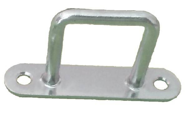 30 Stück - Bügel-/ Riemenkrampen - 42x37 mm - Planenhaken - Stahl verzinkt