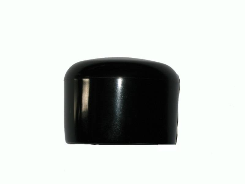 100 Stück - Kappe für Rundrohr D=32/33 mm - L=26 mm SCHWARZ PVC